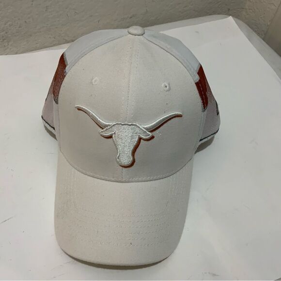 University of Texas Longhorns Cap White One Fit Hat Logo Top Of The World - Picture 8 of 10